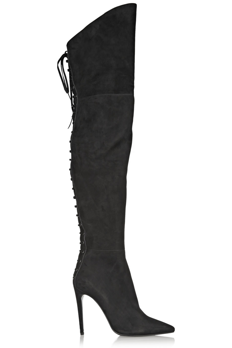 Suede over-the-knee boots - Miu Miu - £1,075