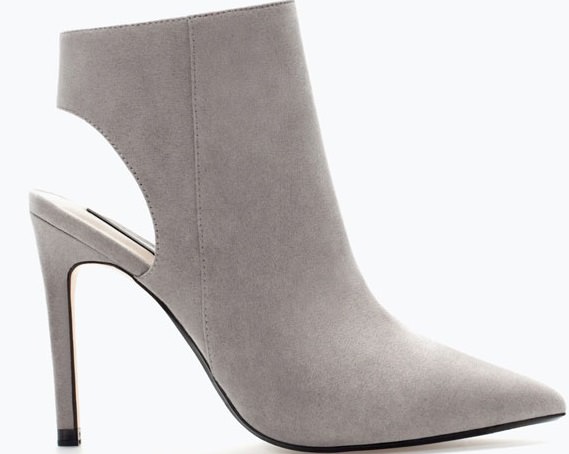 High heeled sling back bootie - ZARA - £29.99