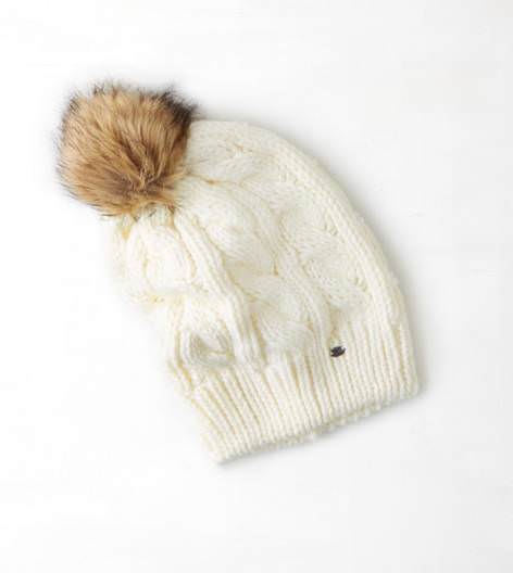 AEO Pom-Pom Cable Beanie - £19.10 GBP