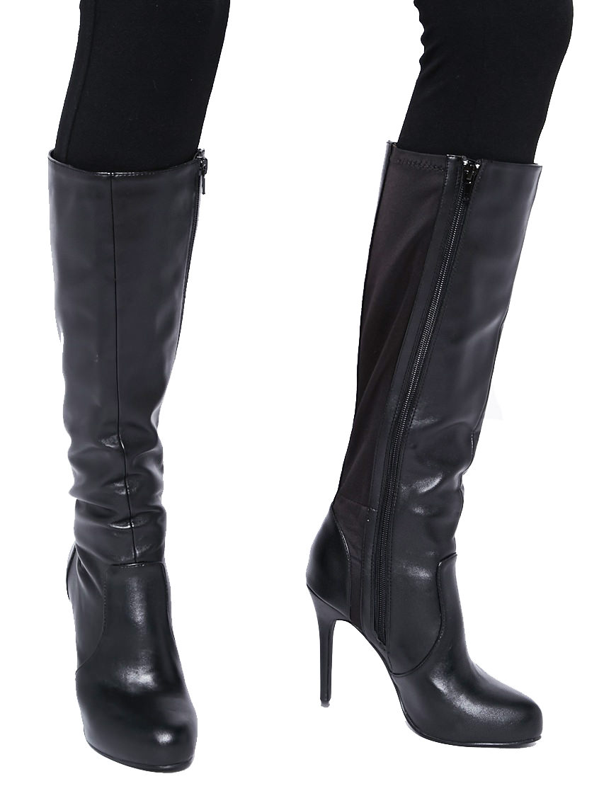 New Look Brandy 2 Knee High Heeled Boots (£34.99, asos.com)