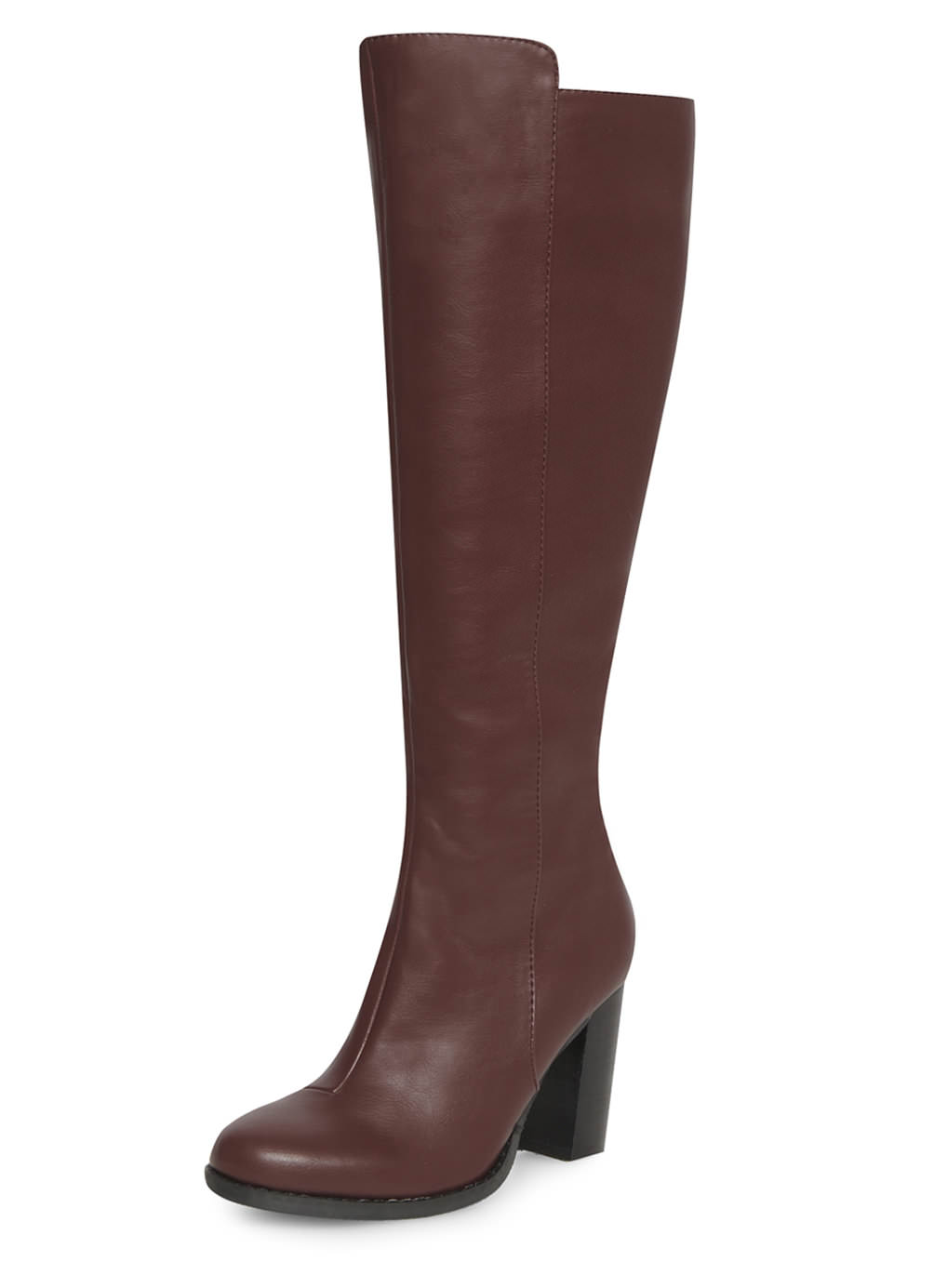 Burgundy Knee-High Boots £35.00 - Dorothy Perkins - Image: Dorothy Perkins