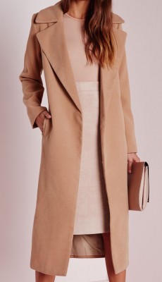 Camel Wool Coat (Missguided)